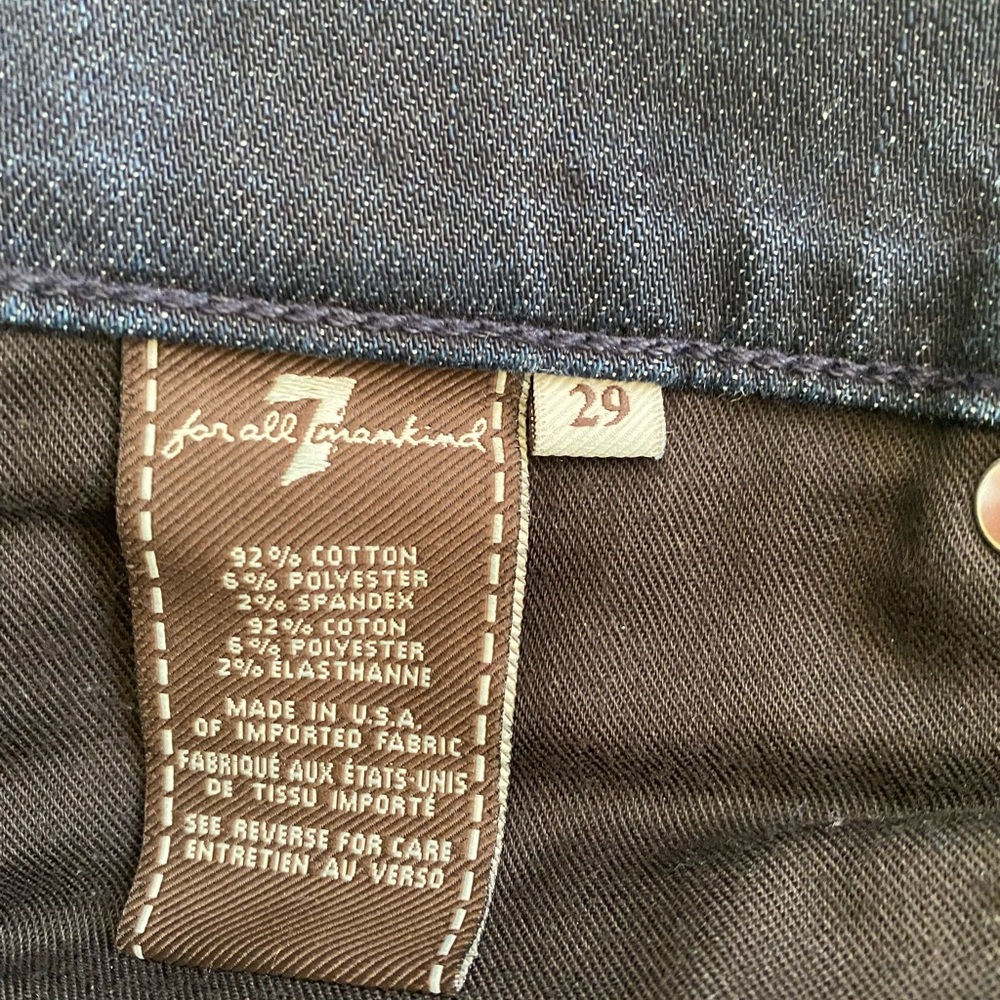 7 for All Mankind Luxe Performance "the Straight" jeans Size 29 - Picture 6 of 6